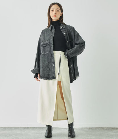 デニムオーバーサイズシャツ 154-5497