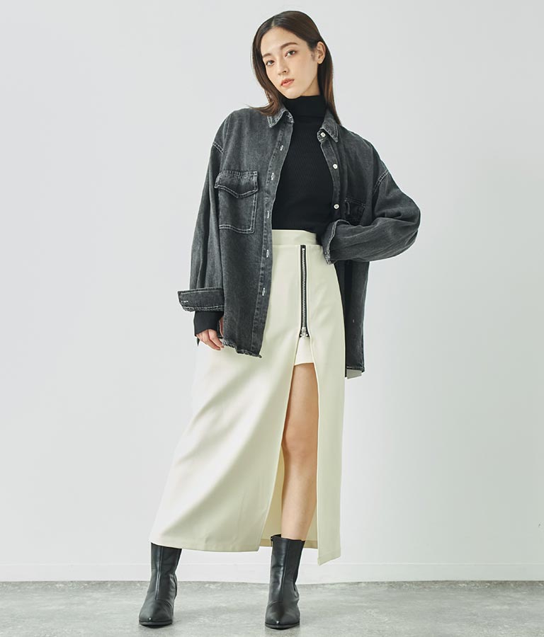 デニムオーバーサイズシャツ 154-5497