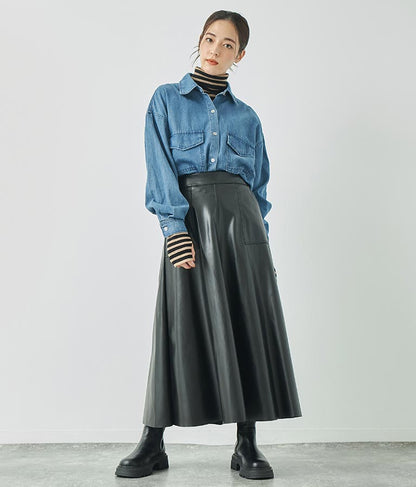デニムオーバーサイズシャツ 154-5497