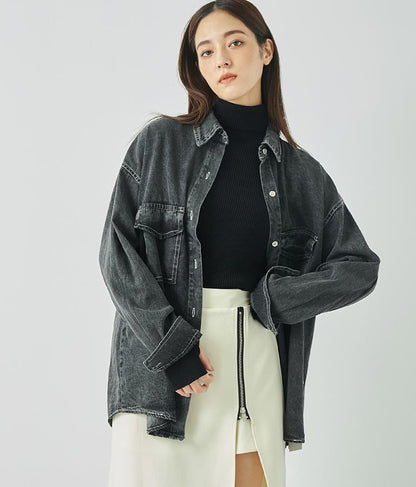 デニムオーバーサイズシャツ 154-5497