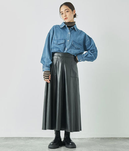 デニムオーバーサイズシャツ 154-5497