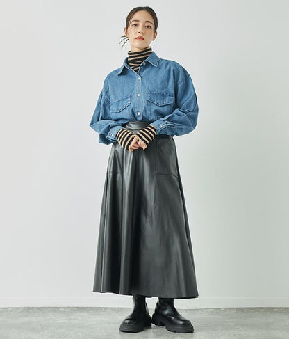 デニムオーバーサイズシャツ 154-5497