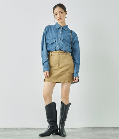 デニムオーバーサイズシャツ 154-5497