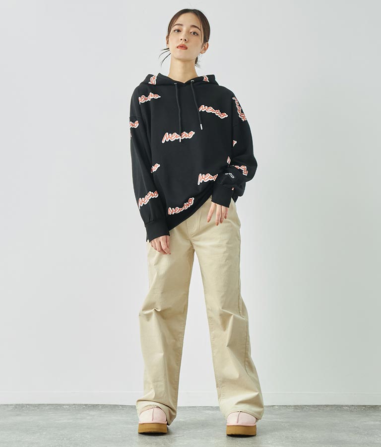 英字柄 裏毛 スウェット パーカー【親子お揃い】 793-9041