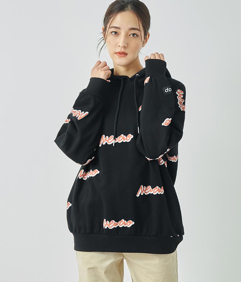 英字柄 裏毛 スウェット パーカー【親子お揃い】 793-9041