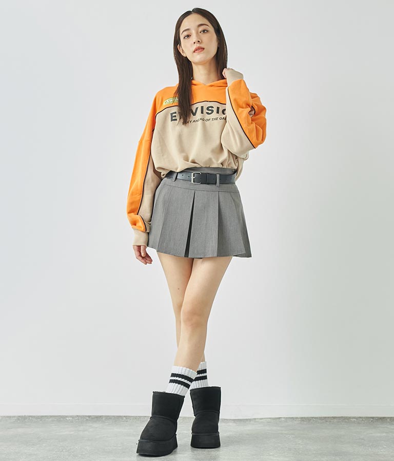 配色パイピング裏毛フーディー【親子お揃い】 793-8974