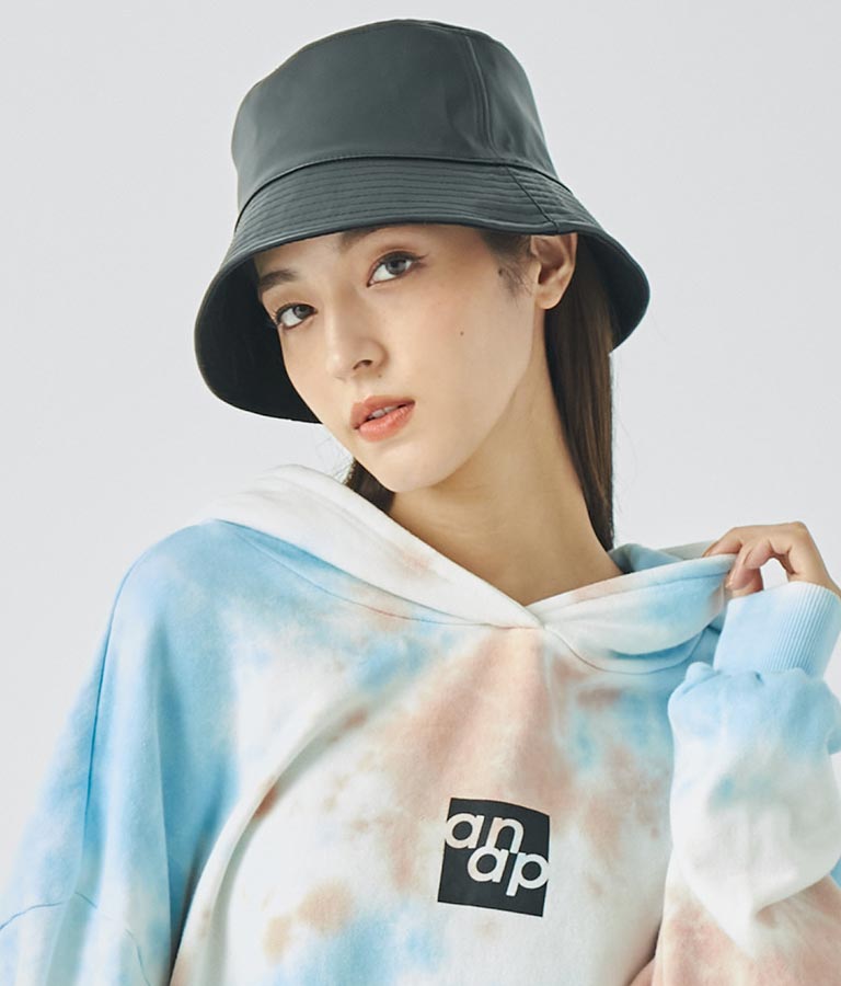 フェイクレザー×ツイルリバーシブルバケットハット 159-5500