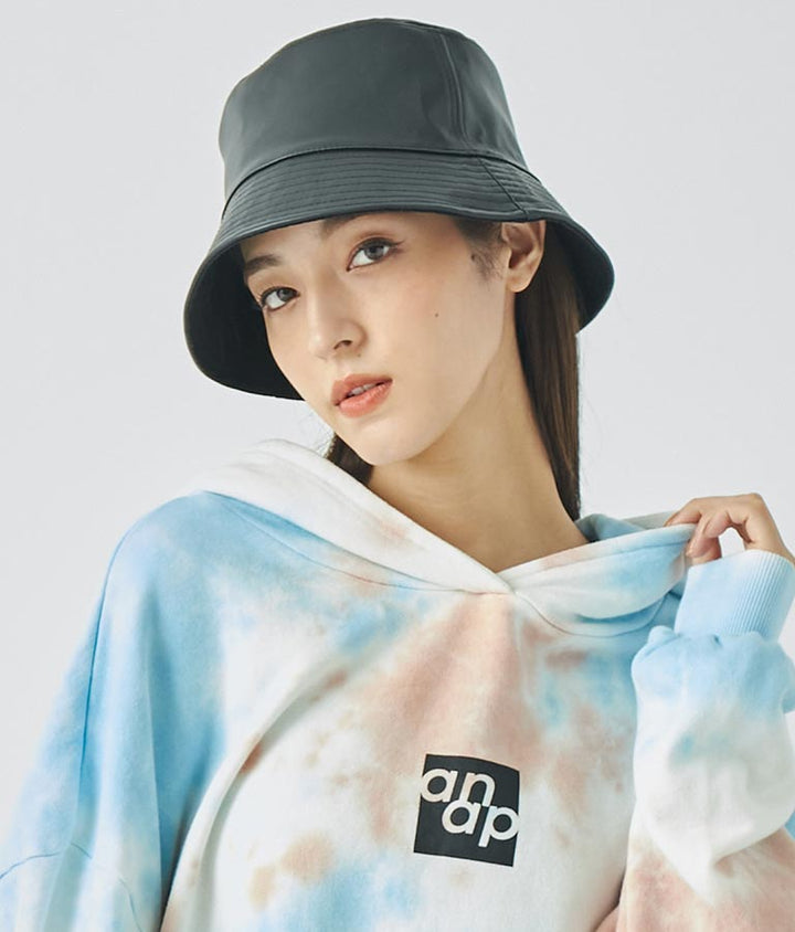 フェイクレザー×ツイルリバーシブルバケットハット 159-5500
