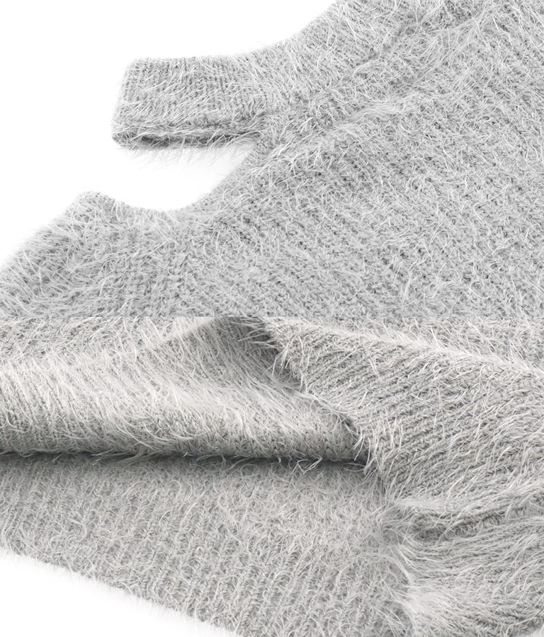 フェザーヤーン カットアウト ニット トップス 793-8960