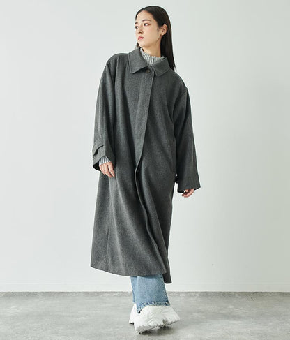 2WAY ステンカラー ボリュームスリーブ ロング コート 796-8939