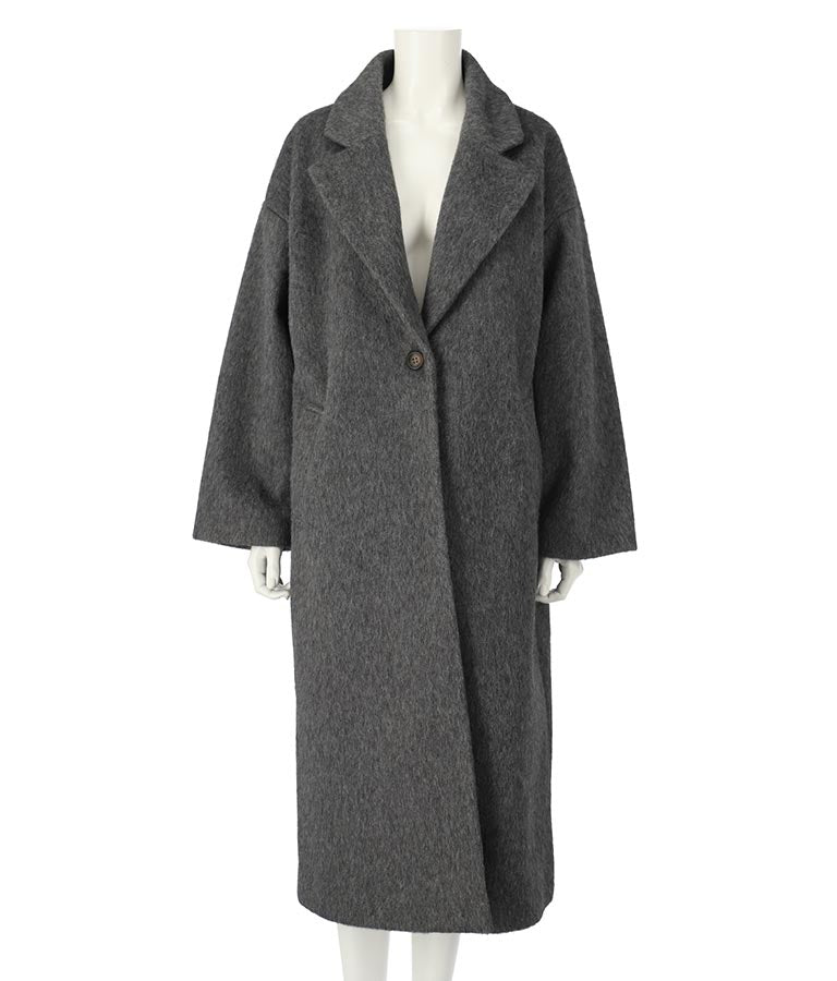 オーバーサイズ シャギー ロング チェスター コート 796-8929