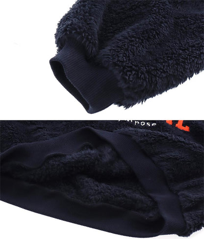 ハイネック ハーフジップ ボア トップス 【親子お揃い】 423-3154