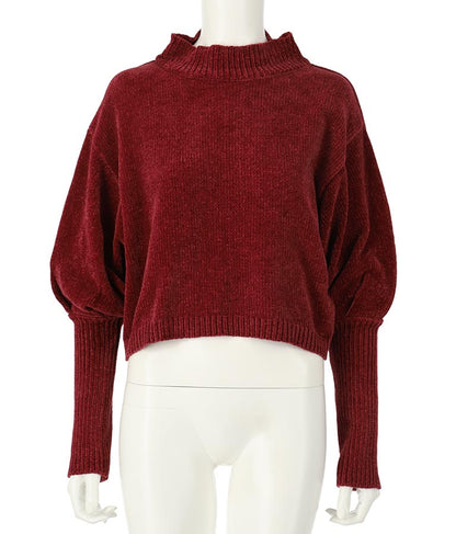 ロングカフス モールニット トップス 493-2569