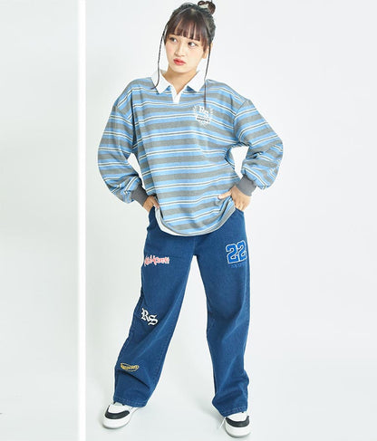 R+S ワッペン付 パンツ 912-7337