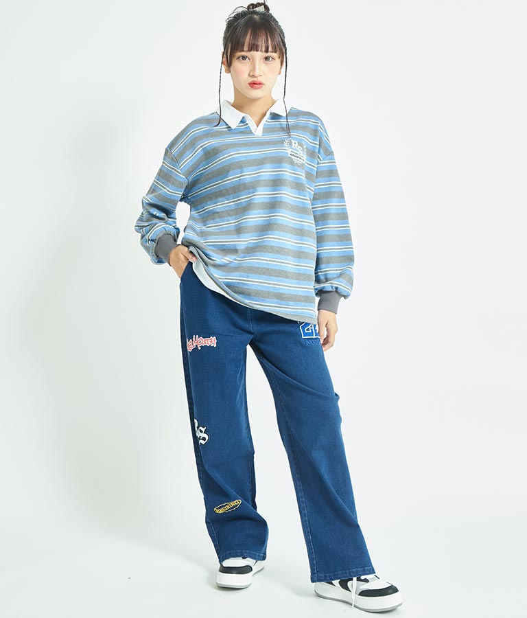 R+S ワッペン付 パンツ 912-7337