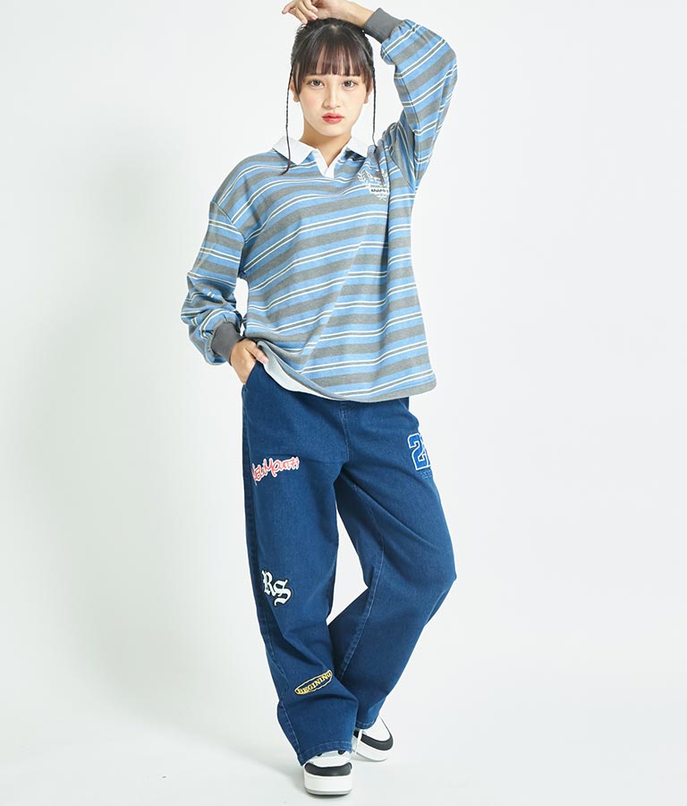 R+S ワッペン付 パンツ 912-7337