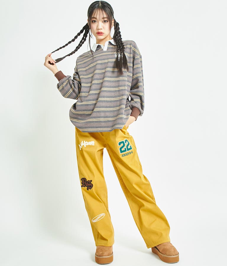 R+S ワッペン付 パンツ 912-7337