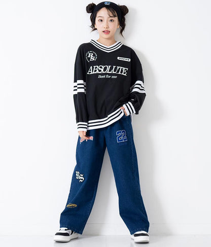 R+S ワッペン付 パンツ 912-7337