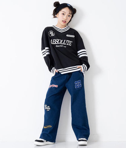 R+S ワッペン付 パンツ 912-7337