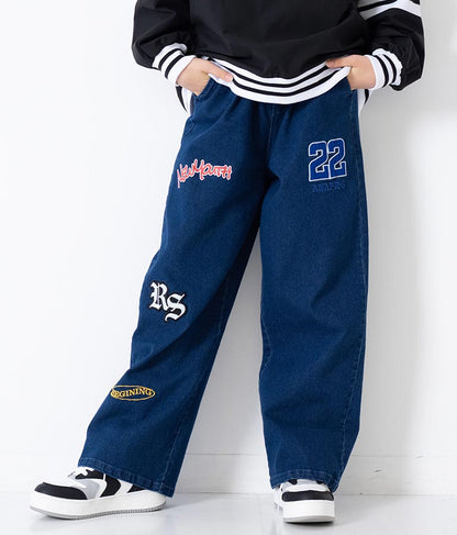 R+S ワッペン付 パンツ 912-7337