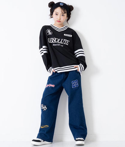 R+S ワッペン付 パンツ 912-7337