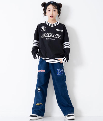 R+S ワッペン付 パンツ 912-7337