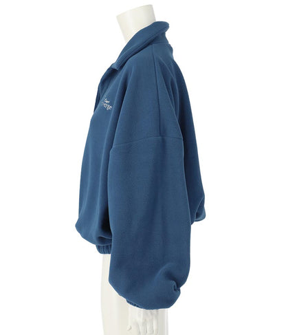 英字刺繍 スキッパー フリース トップス【別売りSETUP】 793-9055