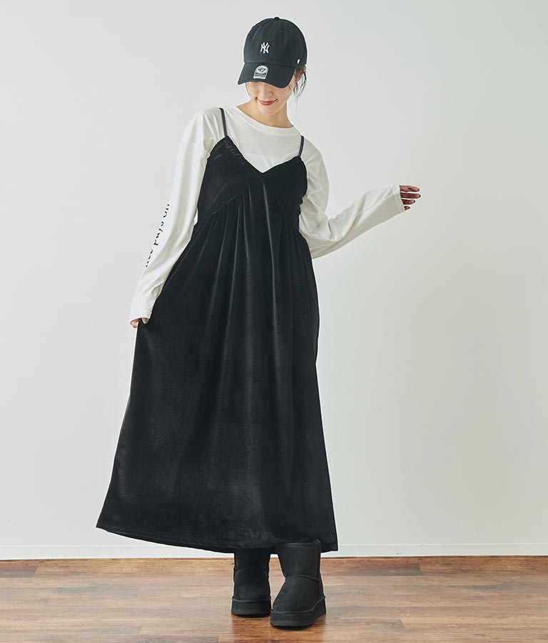 袖 メッセージロゴ ロング Tシャツ ロンT クルーネック 長袖 793-9054