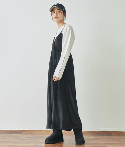 袖 メッセージロゴ ロング Tシャツ ロンT クルーネック 長袖 793-9054