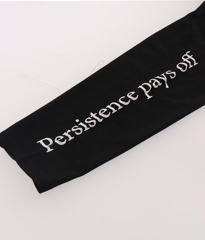 袖 メッセージロゴ ロング Tシャツ ロンT クルーネック 長袖 793-9054