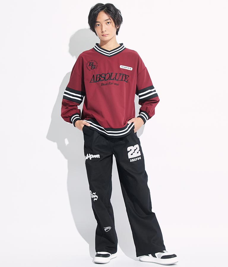 R+S ワッペン付 パンツ 912-7337