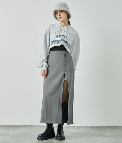 フロント スリット ロング スカート インパンツ付 151-5521