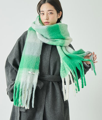 フリンジ大判ストール 159-5517