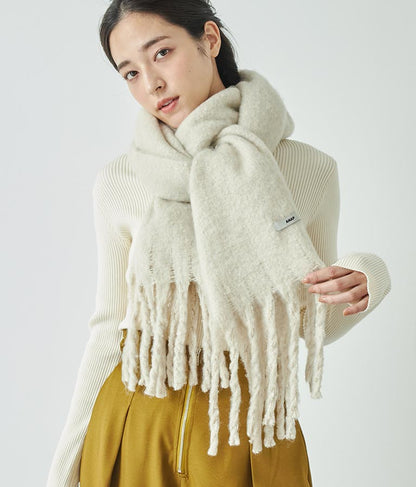 フリンジ大判ストール 159-5517