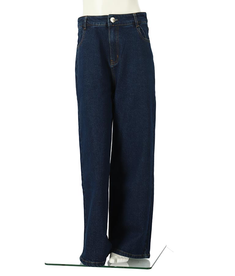 ストレッチ デニム ワイドパンツ 912-7328