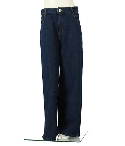 ストレッチ デニム ワイドパンツ 912-7328