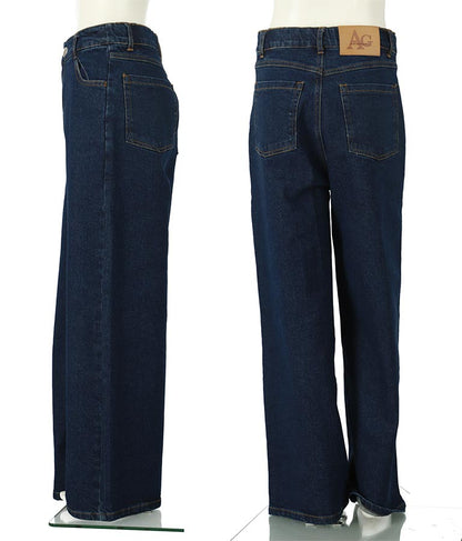 ストレッチ デニム ワイドパンツ 912-7328