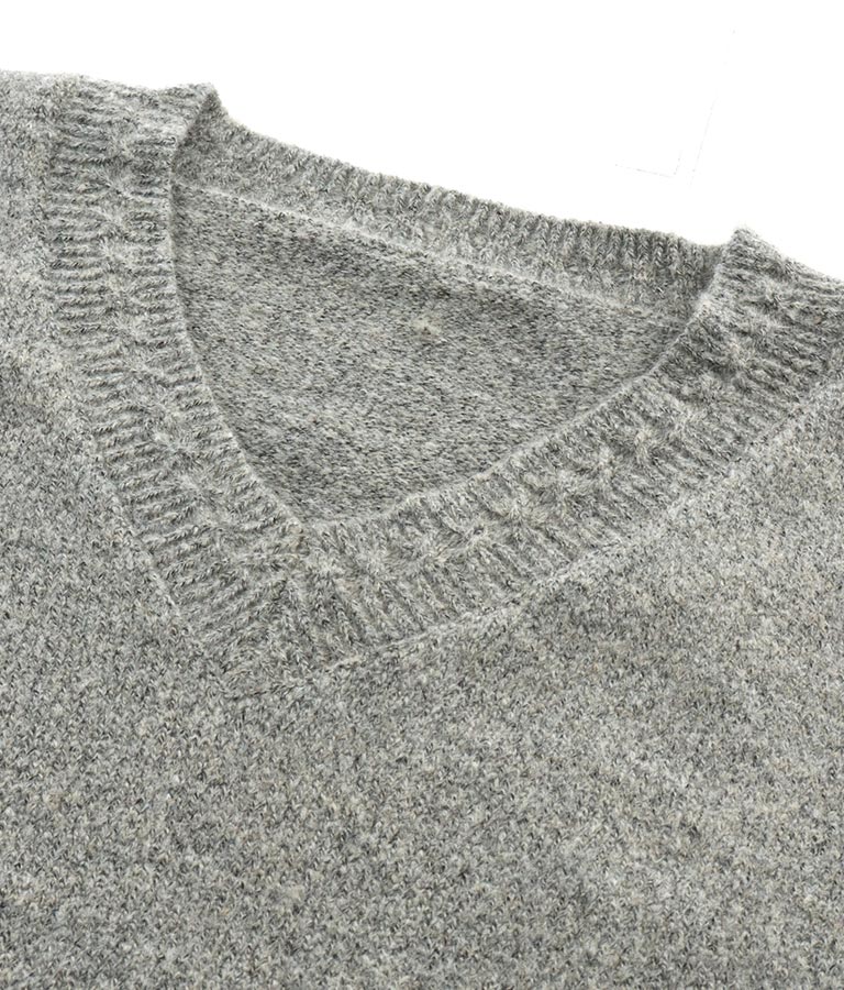 ブークレ Vネック ニット トップス × ホルターネック キャミソール セット 【セットアップ着用可】 798-9074