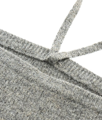 ブークレ Vネック ニット トップス × ホルターネック キャミソール セット 【セットアップ着用可】 798-9074