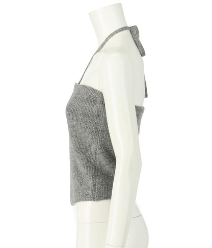 ブークレ Vネック ニット トップス × ホルターネック キャミソール セット 【セットアップ着用可】 798-9074