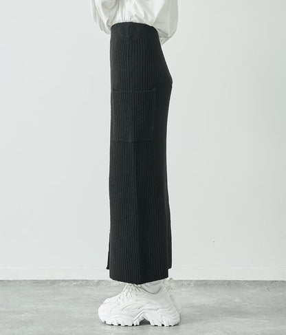 ブークレ ニット スカート 【セットアップ着用可】 791-9076