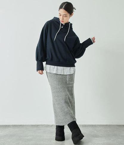 ブークレ ニット スカート 【セットアップ着用可】 791-9076