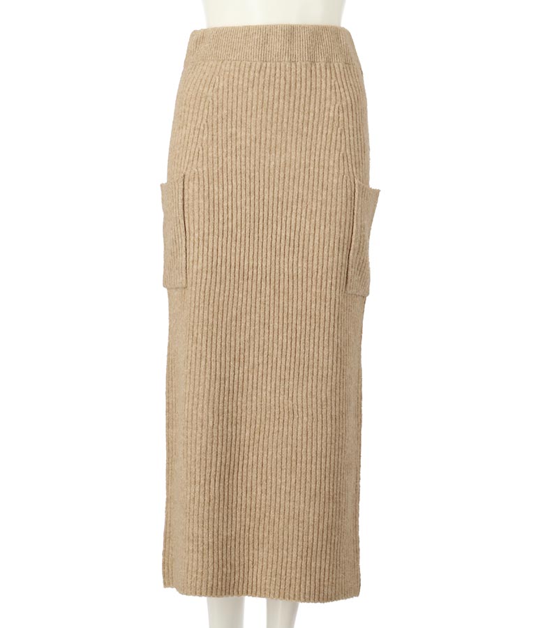 ブークレ ニット スカート 【セットアップ着用可】 791-9076