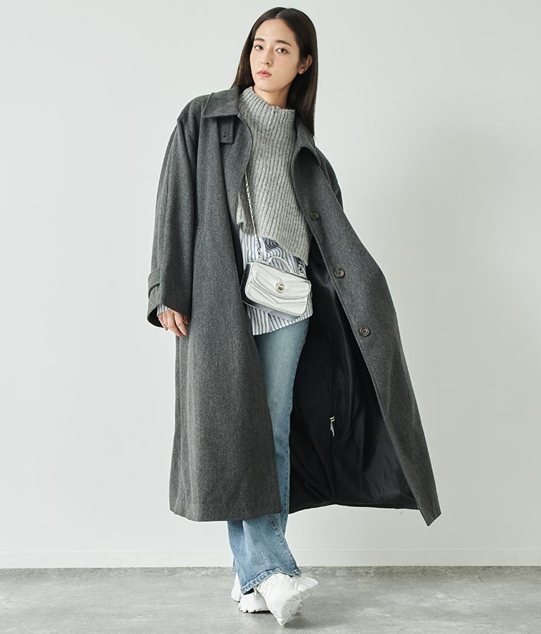 ブークレ ハーフジップ ニット ベスト 【セットアップ着用可】 793-9075