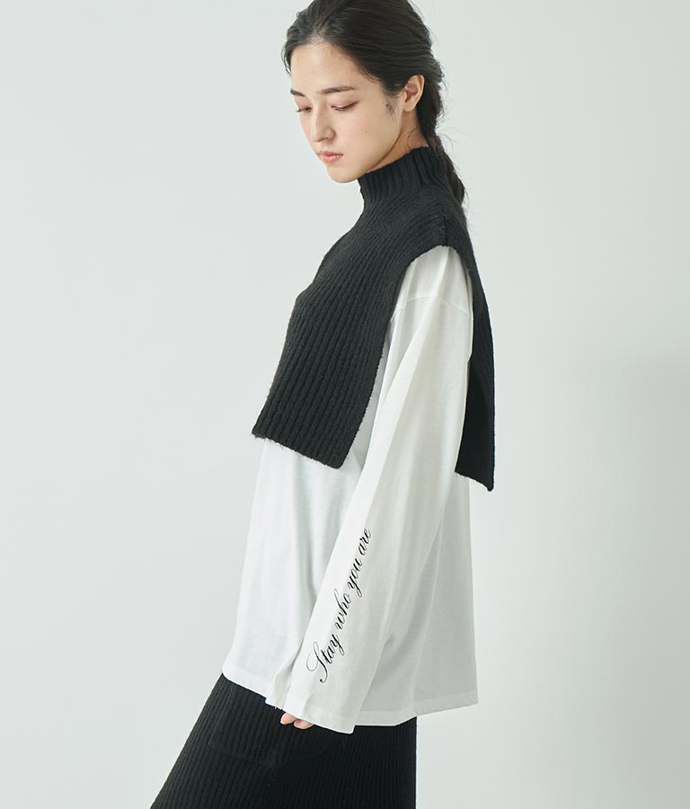 ブークレ ハーフジップ ニット ベスト 【セットアップ着用可】 793-9075