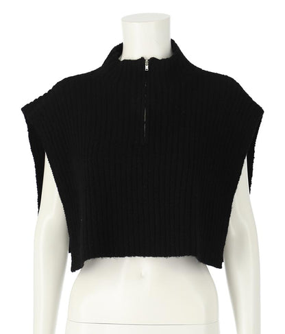 ブークレ ハーフジップ ニット ベスト 【セットアップ着用可】 793-9075