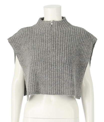 ブークレ ハーフジップ ニット ベスト 【セットアップ着用可】 793-9075