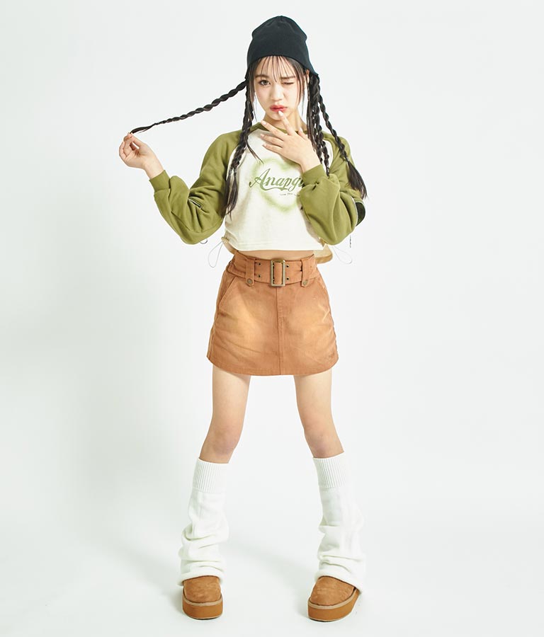 ベルト付き ミニスカート 911-7344