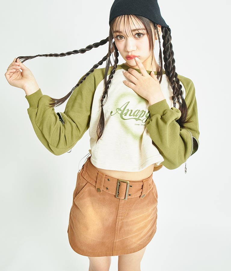 ベルト付き ミニスカート 911-7344