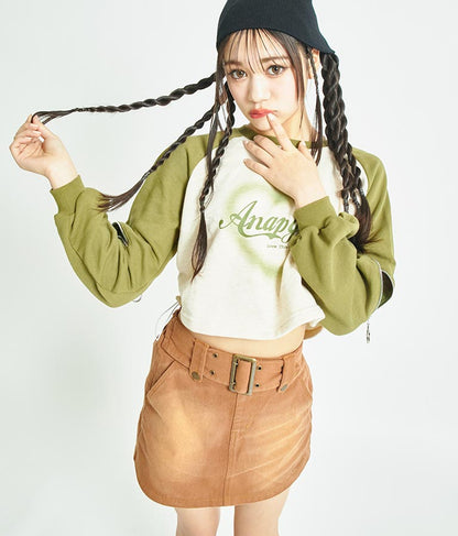 ベルト付き ミニスカート 911-7344